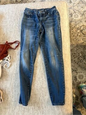 Women's Blue Stretch Skinny Jeans